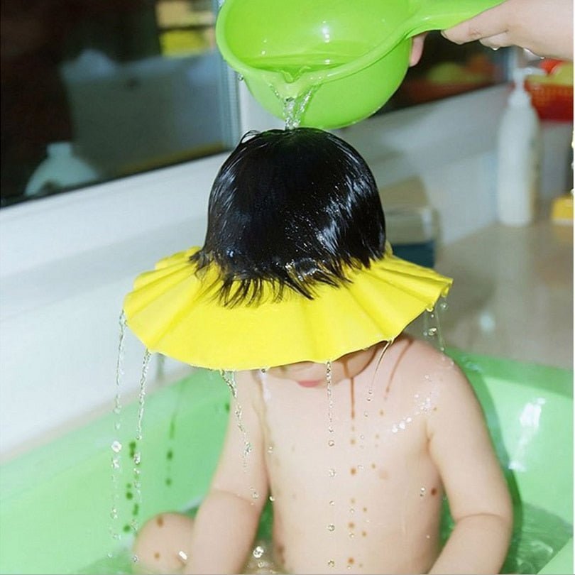 Visière chapeau pour douche bébé I ShampooCap™ - placenta precieux